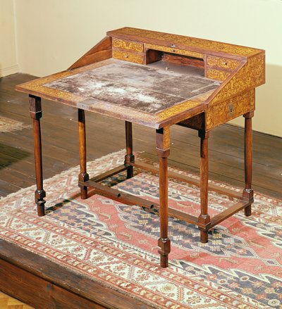 Writing desk, walnut with arabesque marquetry, c.1690 by English School